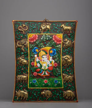 Ganesh Brass Wall Hanging