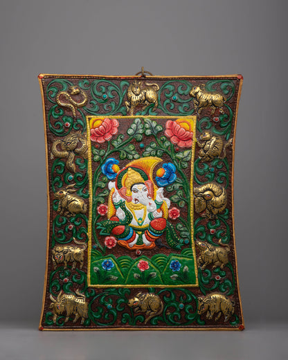 Ganesh Brass Wall Hanging