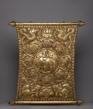 Four Harmonious Friend Metal Thangka