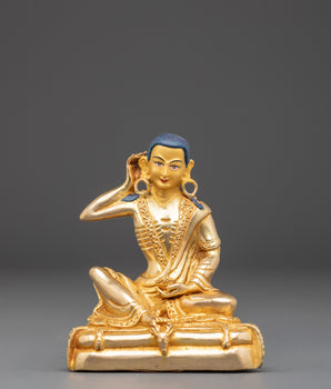 Tibetan Milarepa figure | Copper Statue of the Great Yogi