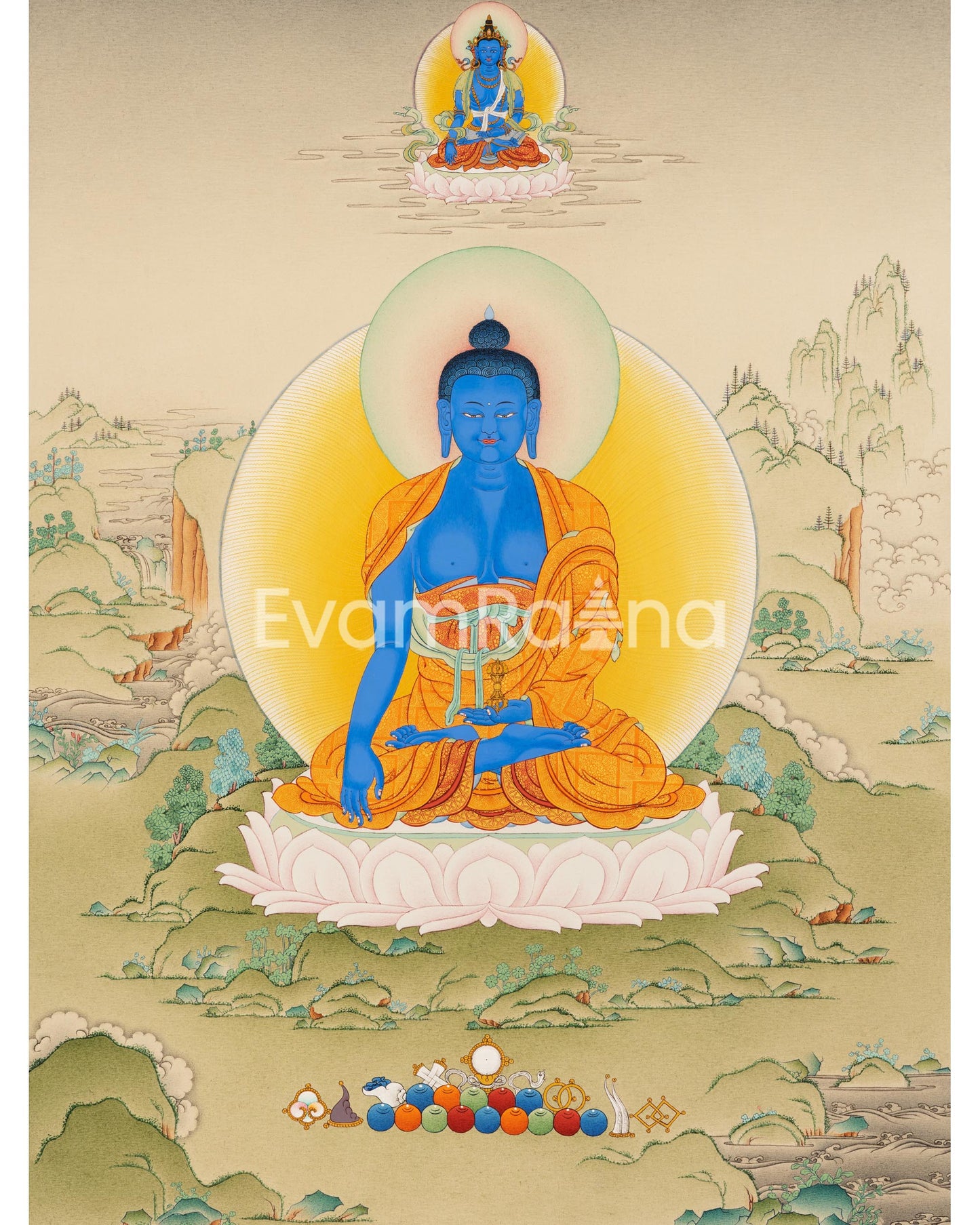 Buddha Akshobhya Thangka Print