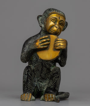 Brass Monkey Statue