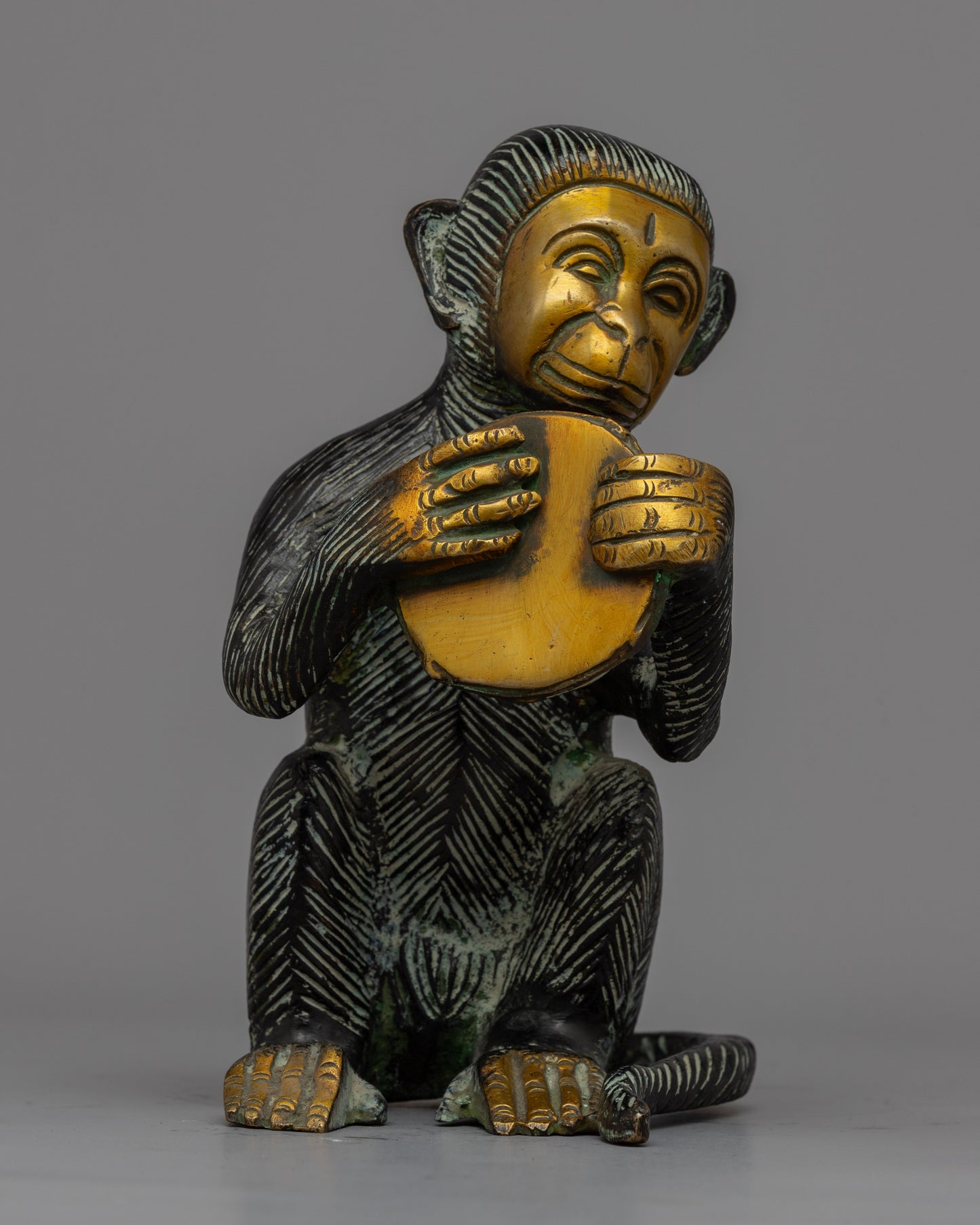 Brass Monkey Statue