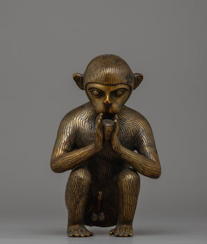 Bronze Monkey Statue