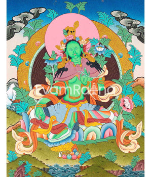 Mother Green Tara Thangka