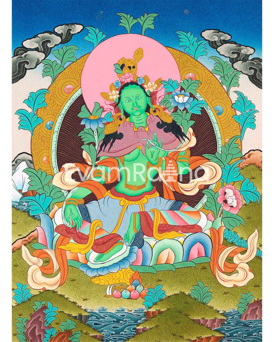 Mother Green Tara Thangka