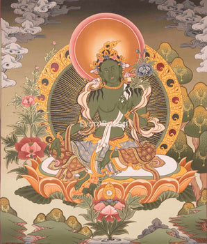 Green tara Thangka