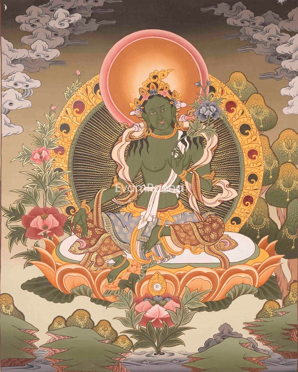 Green tara Thangka