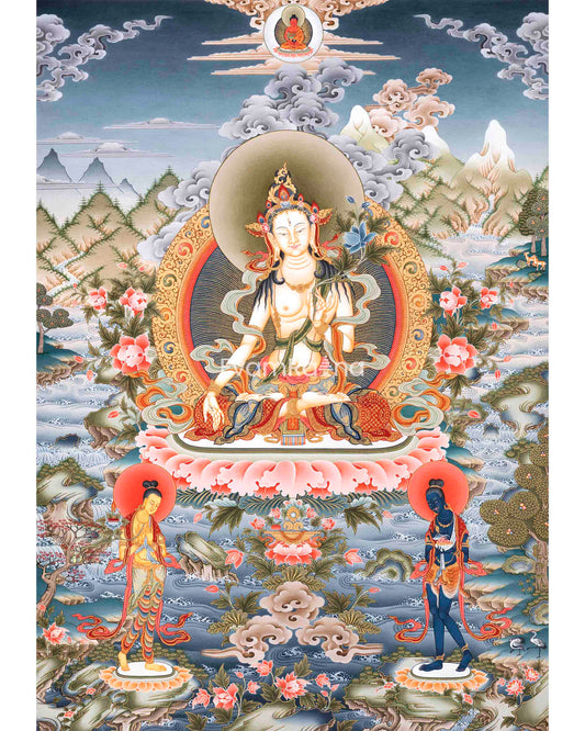 Mother White Tara Canvas Print