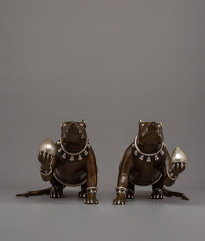 Mouse Statue Set