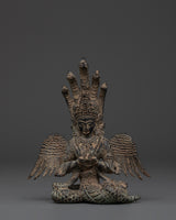handcrafted-naagkanya-copper-statue