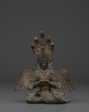 handcrafted-naagkanya-copper-statue