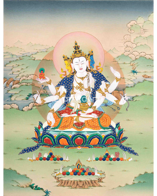 Namgyalma Thangka Print | The Goddess of Longevity | High-Quality Giclee Print