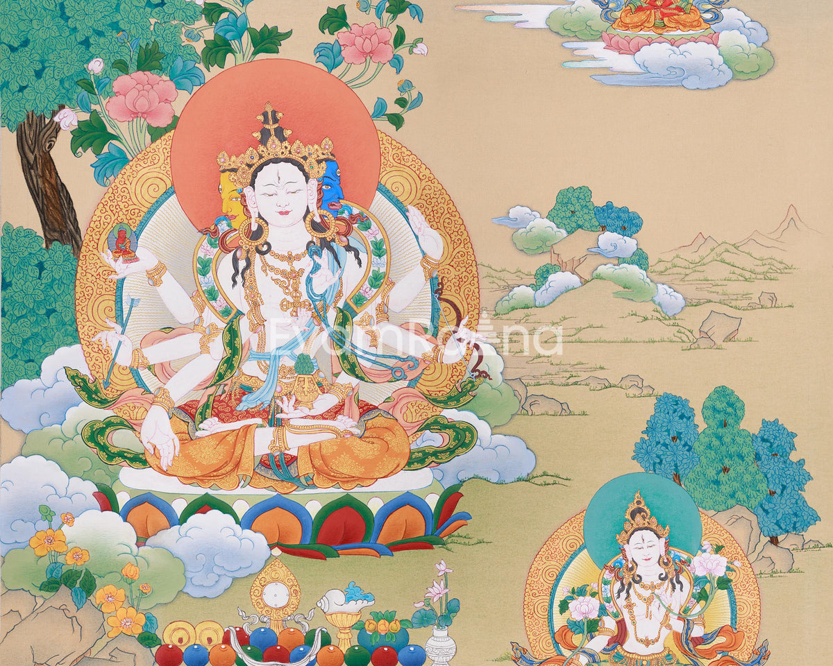 Namgyalma, White Tara, and Amitayus Buddha | A Sacred Trio of Healing, Compassion, and Longevity