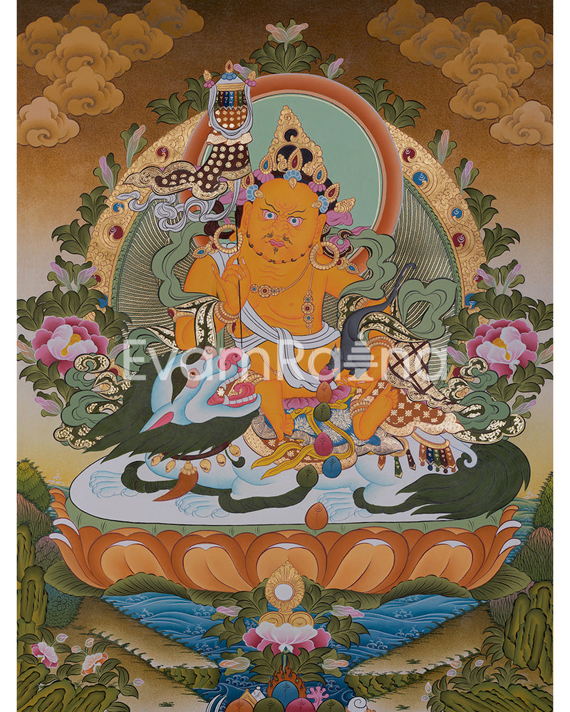 Namtose Thangka | Tibetan Buddhist Wealth Deity