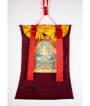 Namtose Thangka Painting With Brocade