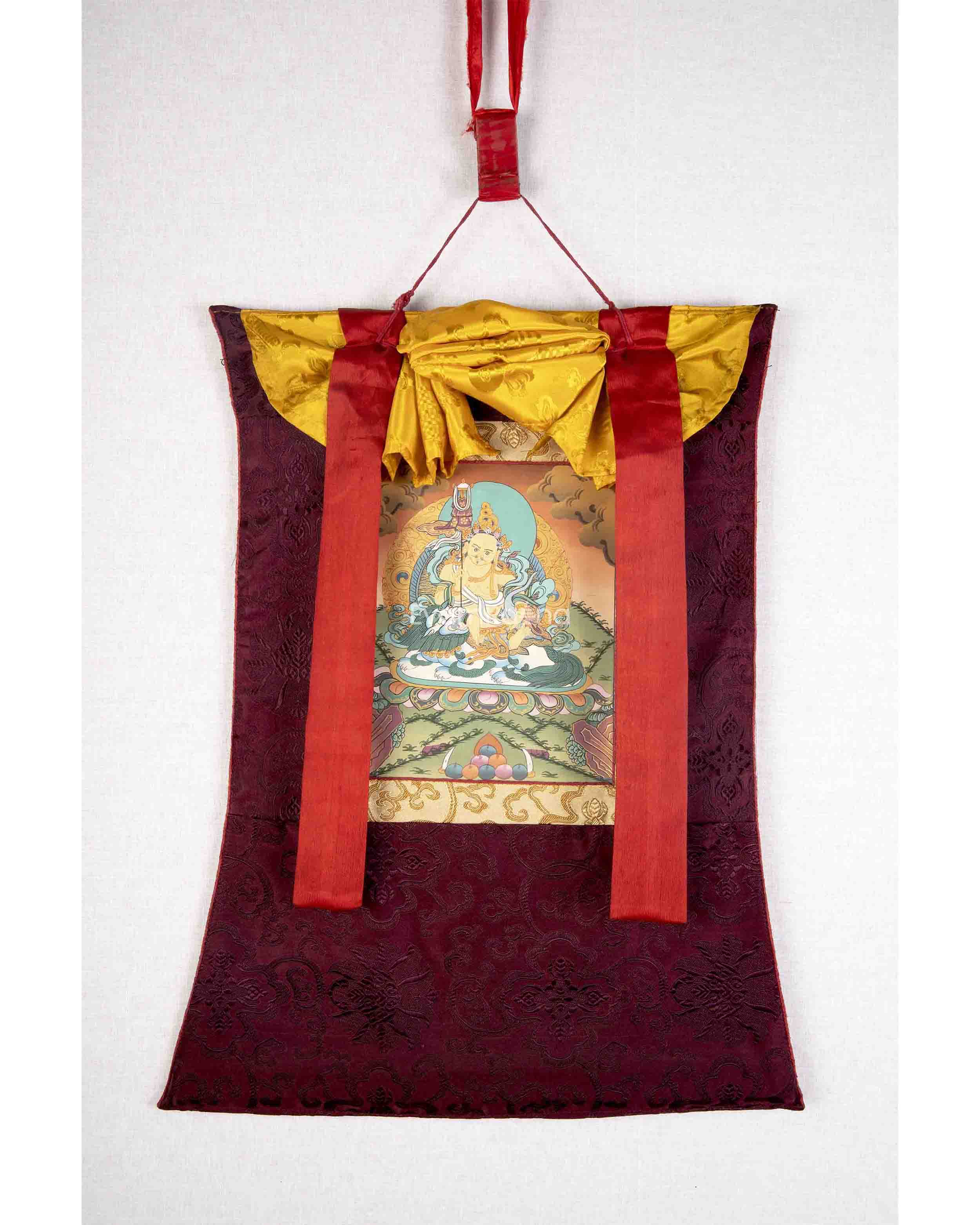 Namtose Thangka Painting With Brocade