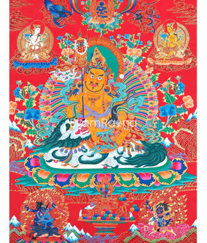 Namtose Thangka with Red Background