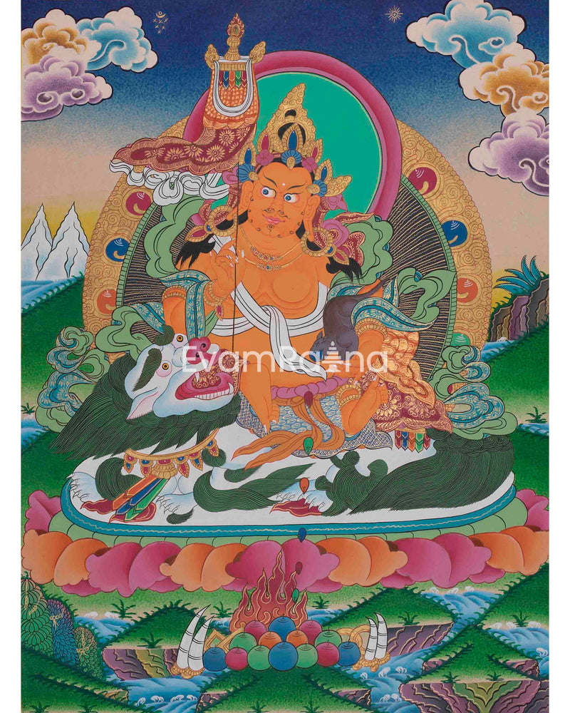 Original Hand-Painted Namtose Thangka Painting | Buddhist Religious Art