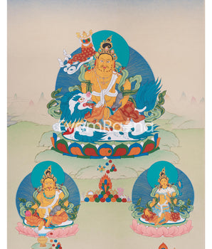 Namtoshe With Dzambhala and Vasudhara