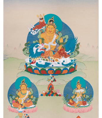 Namtoshe With Dzambhala and Vasudhara