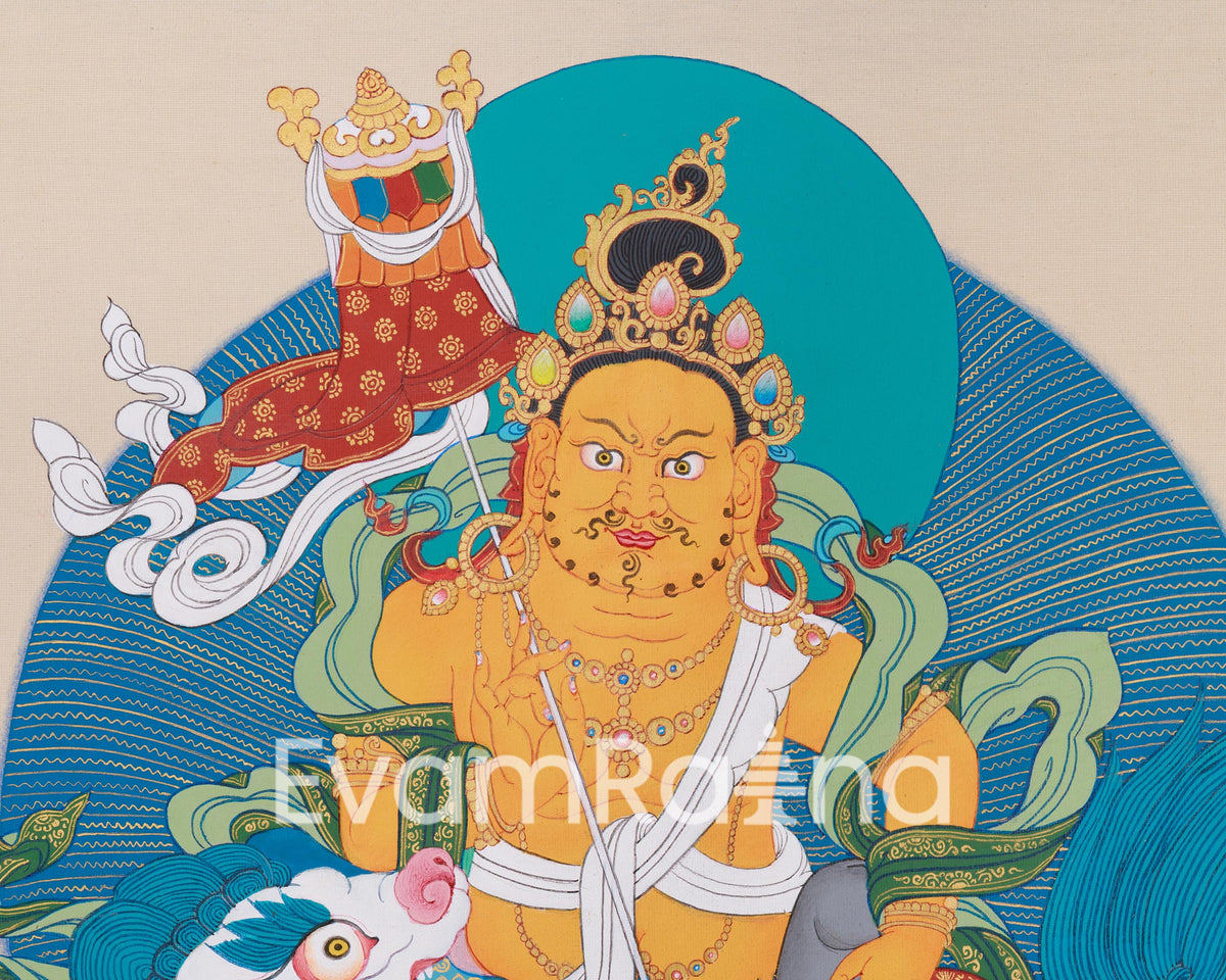 Namtoshe With Dzambhala and Vasudhara | Symbol of Wealth, Prosperity & Protection