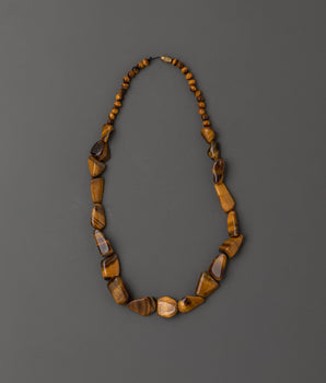 Tibetan Tiger eye design necklace
