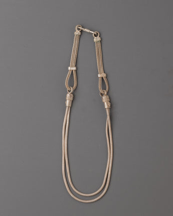 Handmade White Metal Necklace