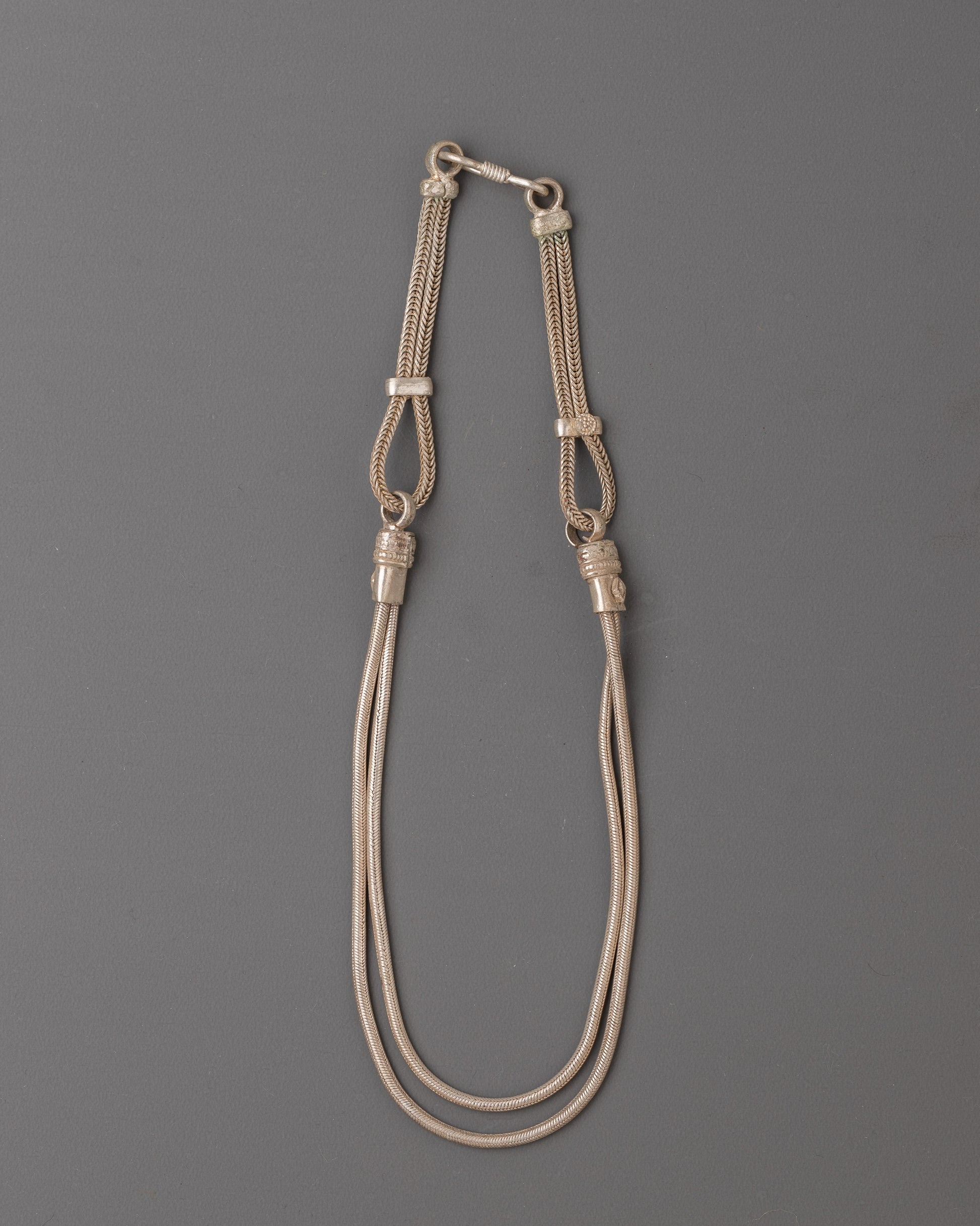 Handmade White Metal Necklace