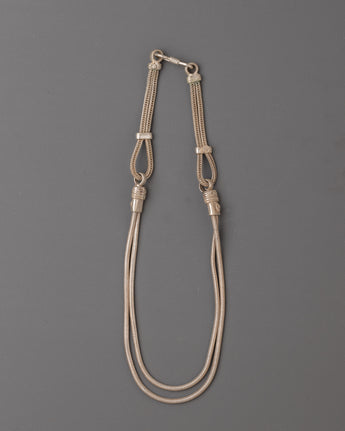 Handmade White Metal Necklace