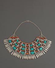 White Metal Tibetan Necklace