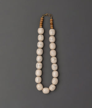 Tibetan White Beads Necklace