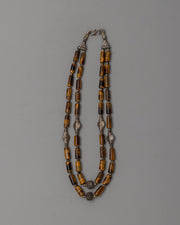 Himalayan Gemstone & White Metal Necklace