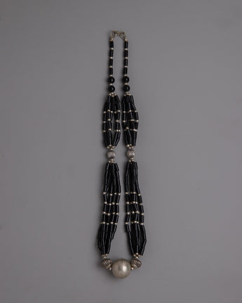 Black Beads Necklace