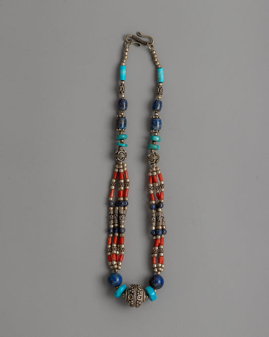 Multistone Beaded Necklace 