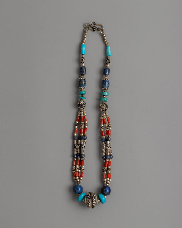 Multistone Beaded Necklace 