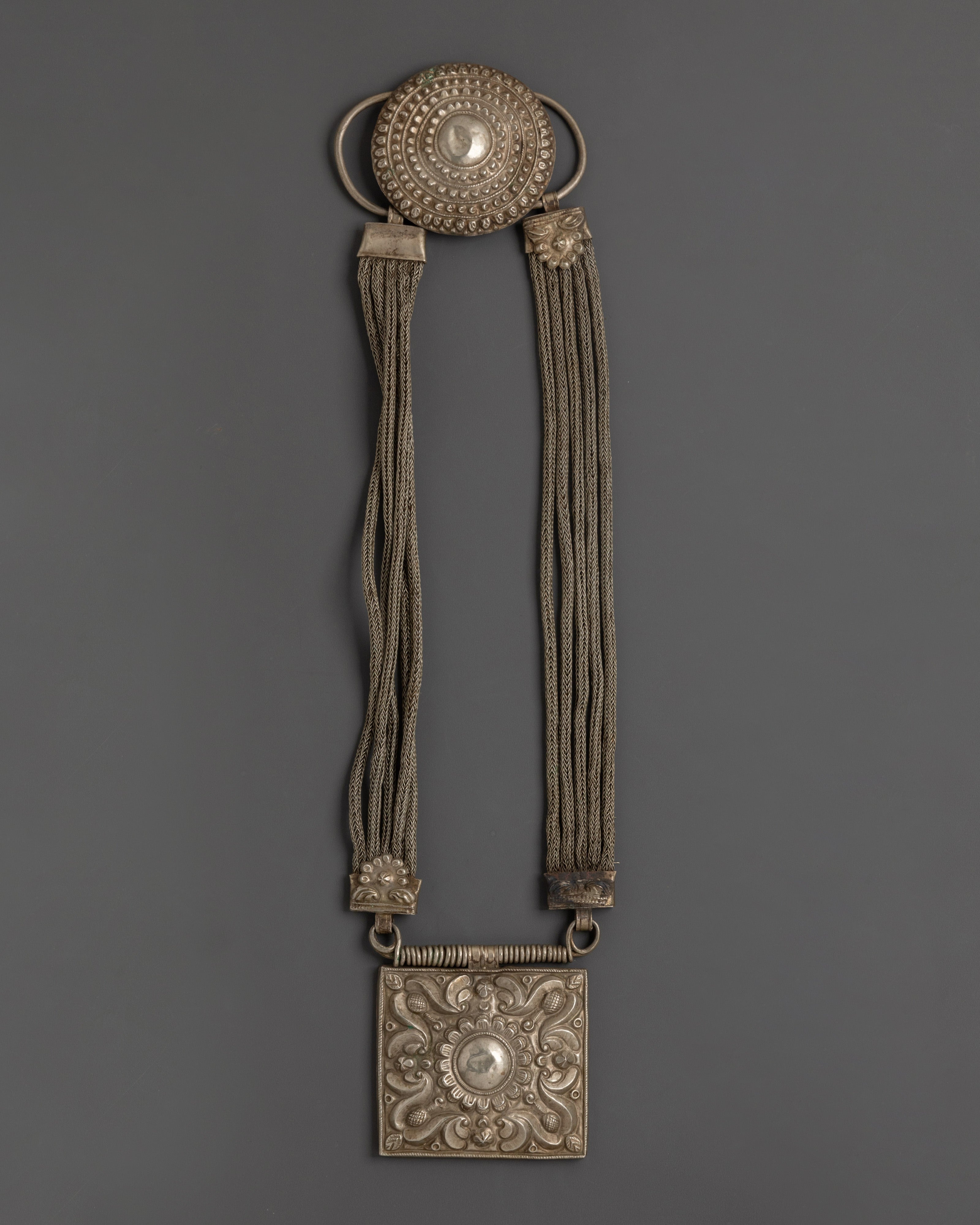 Handcrafted Silver Tribal Necklace