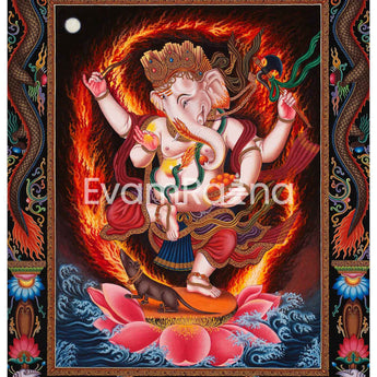 Ganesh Thangka Art