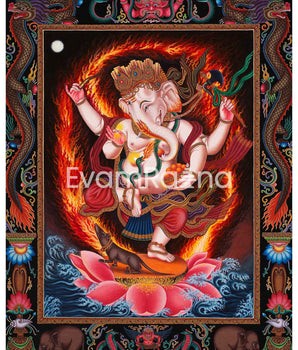 Ganesh Thangka Art