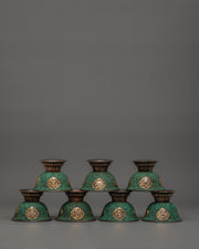 Oxidized Copper Offering Bowls