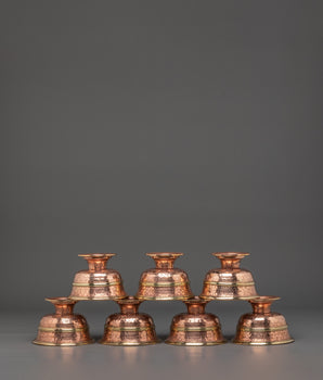 Offering Bowl Set for Buddhist Ritual