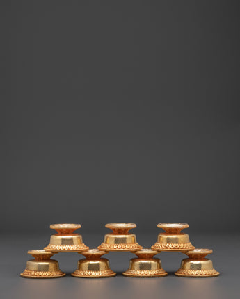 Spiritual Buddhist Ritual Offering Bowl Set