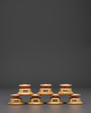 Spiritual Buddhist Ritual Offering Bowl Set