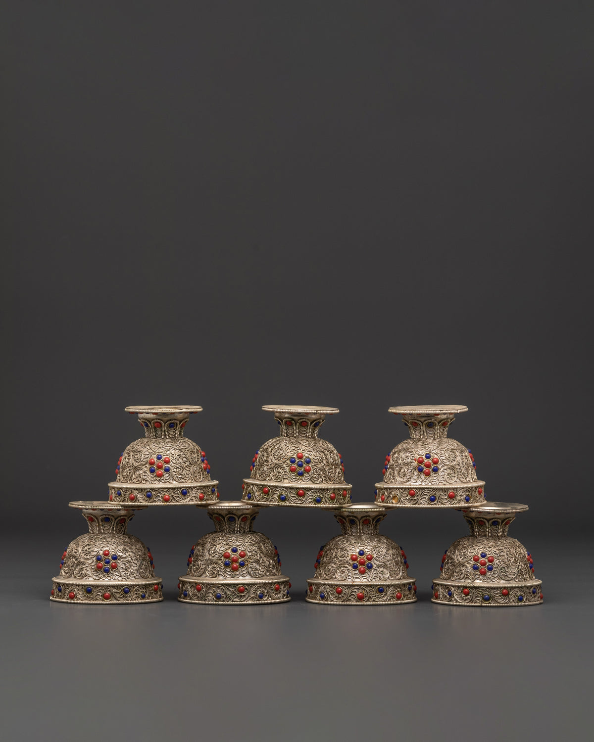 Set of 7 Tibetan Offering Bowls