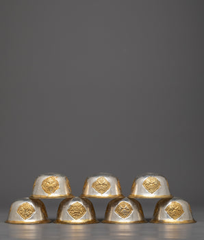 Buddhist Silver Offering Bowls