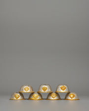 Gold & Silver-Plated Tibetan Offering Bowls