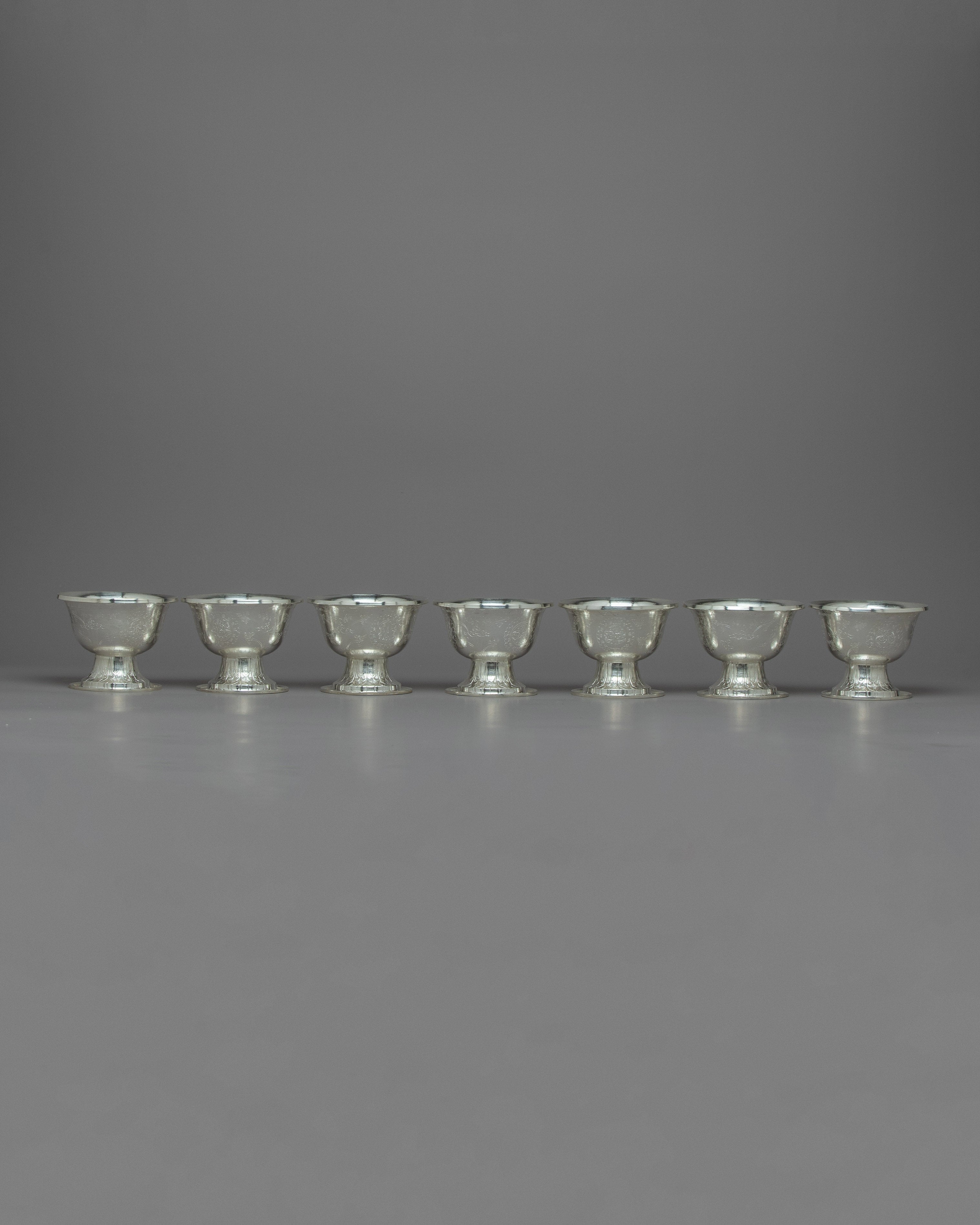 Silver Water Offering Bowls