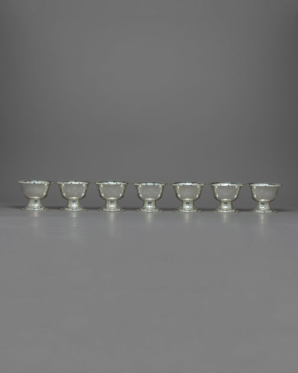 Silver Water Offering Bowls