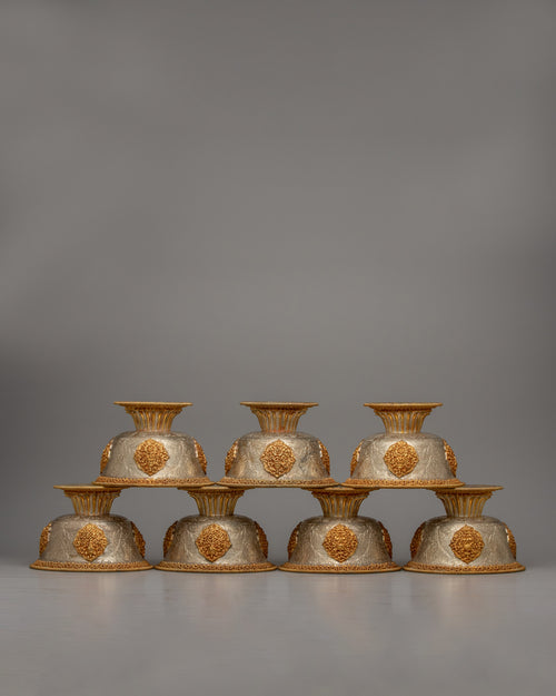 Buddhist Water Offering Bowls | Crafted for Sacred Rituals and Reverence in Buddhist Tradition