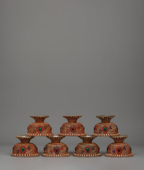Silver-Plated Offering Bowl Set